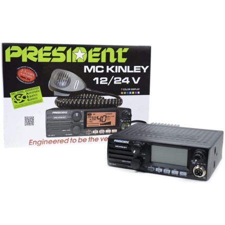 PRESIDENT McKinley – All-Mode-zugelassener CB-Transceiver, 12/24 Volt, erweiterbar auf 10–11–12 Meter PRESIDENT McKinley – All-Mode-zugelassener CB-Transceiver, 12/24 Volt, erweiterbar auf 10–11–12 Meter