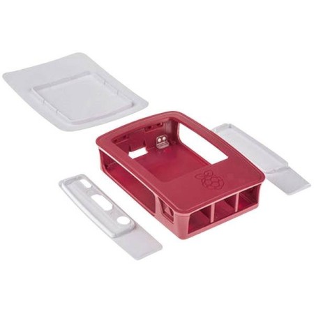 Raspberry Pi® SBC-Board-Gehäuse, geeignet für: Raspberry Pi Rot, Weiß Raspberry Pi® SBC-Board-Gehäuse, geeignet für: Raspberry Pi Rot, Weiß