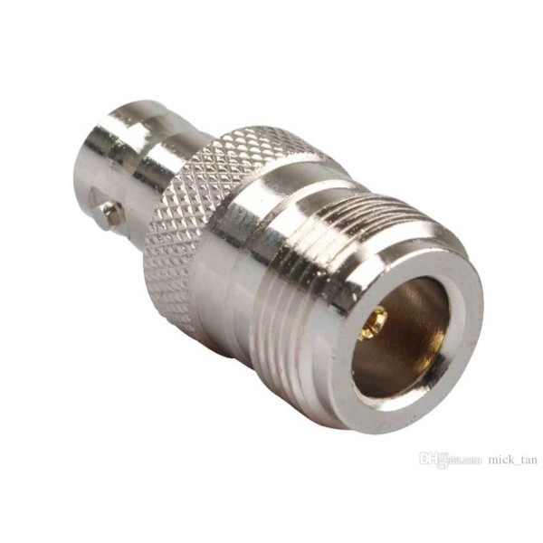 N Female to BNC Female coaxial adapter