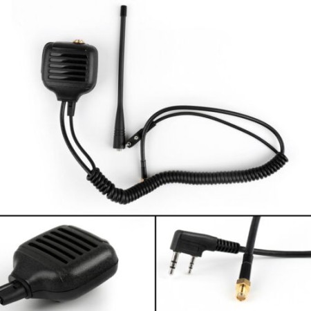 KMC-26 - Talk/Listen Microphone Antenna for BaoFeng, Kenwood, Polmar, Anytone, TyT etc.