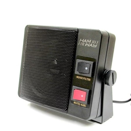 HAM WAY SP-85 Deluxe CB-Lautsprecher, 8 Ohm, 4 W, rechteckig, mit Filter und Stummschaltung