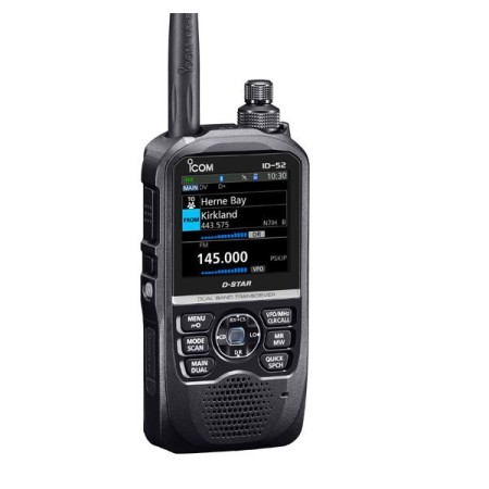 ICOM ID-52E Ricetrasmettitore portatile bibanda D-STAR ICOM ID-52E Ricetrasmettitore portatile bibanda D-STAR