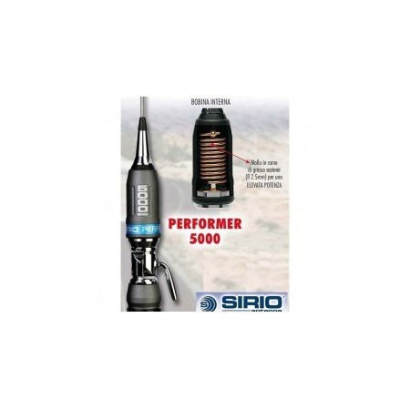 SIRIO PERFORMER 5000 PL - Antenne CB haute puissance complète avec base de connexion PL SIRIO PERFORMER 5000 PL - Antenne CB haute puissance complète avec base de connexion PL