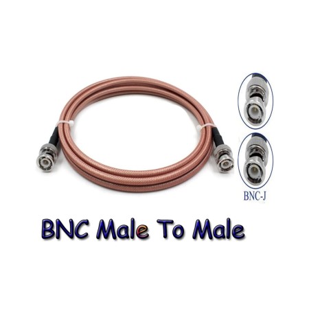 Kabelkopf mit 2 BNC-Steckern, 1 Meter RG-142-Teflon