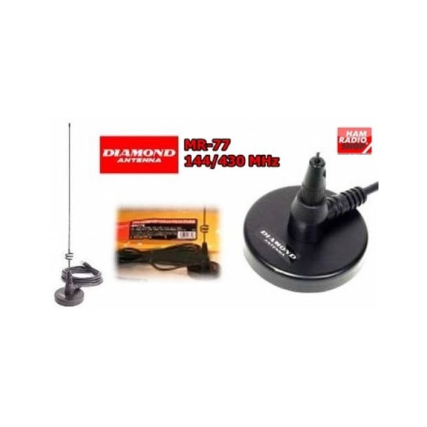 DIAMOND MR-77B MOBILER DUAL-BAND-MAGNETANTENNEN-BNC-ANSCHLUSS