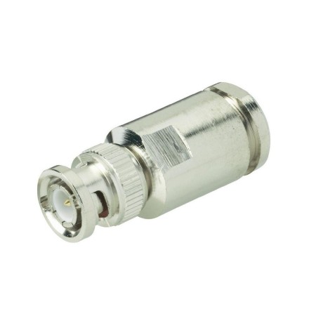 HRS BNC5PRO Connettore professionale BNC maschio a morsetto per cavi 5 - 5,4 mm HRS BNC5PRO Connettore professionale BNC maschio a morsetto per cavi 5 - 5,4 mm