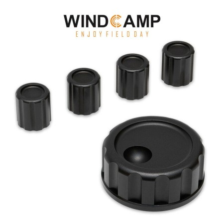 Windcamp KX3 Knobs - Set 5 manopole in alluminio per Elecraft KX3 QRP Windcamp KX3 Knobs - Set 5 manopole in alluminio per Elecraft KX3 QRP