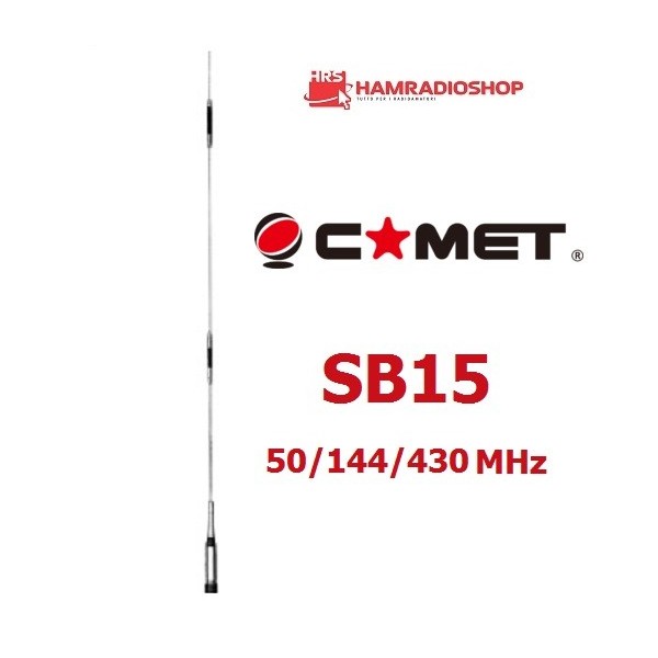 Comet SB-15 Faltbare Fahrzeugantenne 50/V/UHF 2,15/4,5/7,2 dB 153 cm