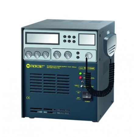 PM112AB Microset Power supply unit container + speaker + 12V 7Ah buffer battery