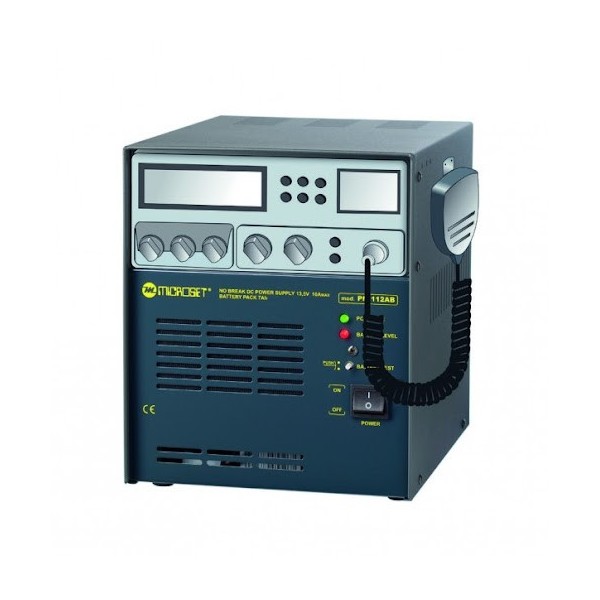 PM112AB Microset Power supply unit container + speaker + 12V 7Ah buffer battery