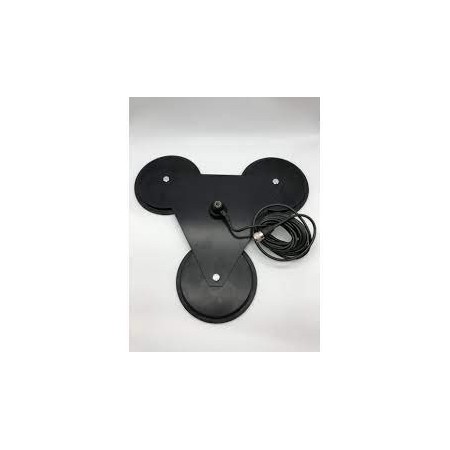 Base triple super magnétique pour antennes avec pas de filetage 3/8" Base triple super magnétique pour antennes avec pas de filetage 3/8"
