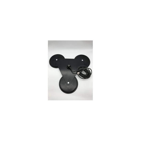 Base triple super magnétique pour antennes avec pas de filetage 3/8"