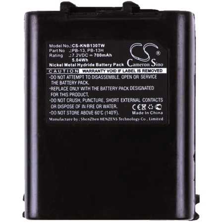 Batterie rechargeable KNB130TW (PB-13H) pour Kenwood TH-26/27/28/45/46/47/48/55/75/77/78/220 Batterie rechargeable KNB130TW (PB-13H) pour Kenwood TH-26/27/28/45/46/47/48/55/75/77/78/220