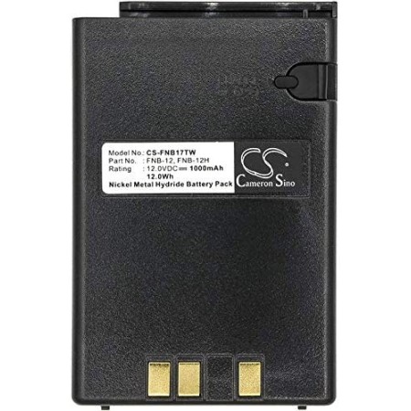 Batterie FNB17TW (FNB-17) 1000 mAh compatible avec VERTEX et YAESU FT-23R, FT-33R, FT-411, FT-411 Mark II, FT-470, FT-73R, etc. Batterie FNB17TW (FNB-17) 1000 mAh compatible avec VERTEX et YAESU FT-23R, FT-33R, FT-411, FT-411 Mark II, FT-470, FT-73R, etc.
