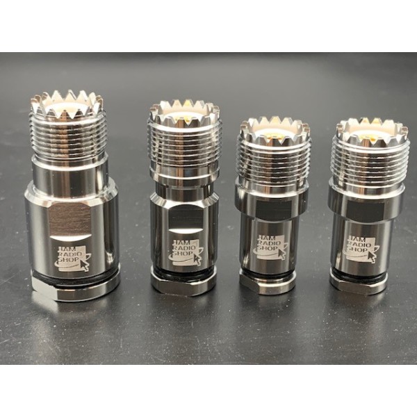 HRS SO239PRO5 - Connettore professionale SO239 UHF femmina per cavi 5 mm