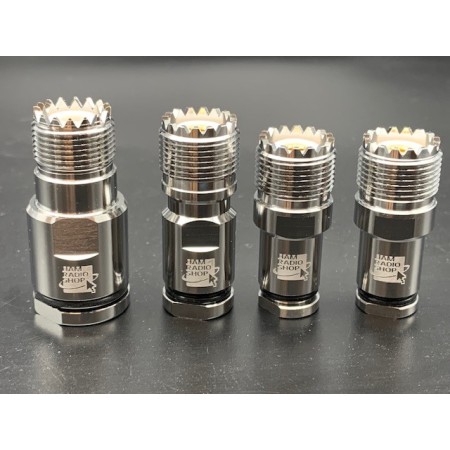 HRS SO239PRO6 - Connecteur femelle UHF professionnel SO239 pour câbles 6,3 mm HRS SO239PRO6 - Connecteur femelle UHF professionnel SO239 pour câbles 6,3 mm