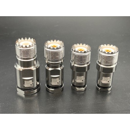 HRS SO239PRO6 - Connecteur femelle UHF professionnel SO239 pour câbles 6,3 mm HRS SO239PRO6 - Connecteur femelle UHF professionnel SO239 pour câbles 6,3 mm