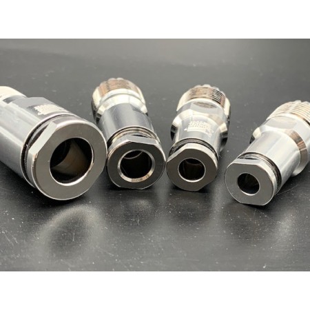 HRS SO239PRO10 - Professional SO239 UHF female connector for 10 mm cables HRS SO239PRO10 - Professional SO239 UHF female connector for 10 mm cables