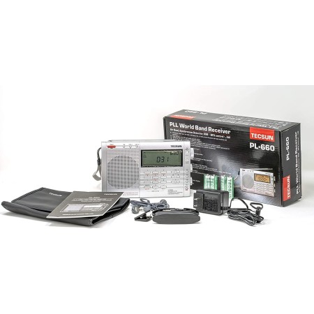 TECSUN PL-660 ALL MODE PORTABLE RECEIVER 1.7-30 MHz+ VHF AIR BAND