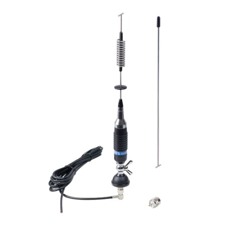 Antenna CB PNI S75 con farfalla, supporto, cavo e spina PL Antenna CB PNI S75 con farfalla, supporto, cavo e spina PL