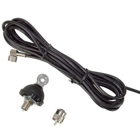 Antenna CB PNI S75 con farfalla, supporto, cavo e spina PL Antenna CB PNI S75 con farfalla, supporto, cavo e spina PL
