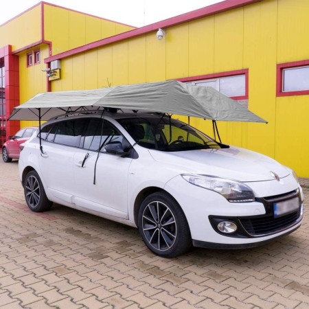 Ombrello per auto PNI SilverShade One, con avviamento a distanza, 4600x2300mm, impermeabile, anti UV, batteria integrata, grigio Ombrello per auto PNI SilverShade One, con avviamento a distanza, 4600x2300mm, impermeabile, anti UV, batteria integrata, grigio