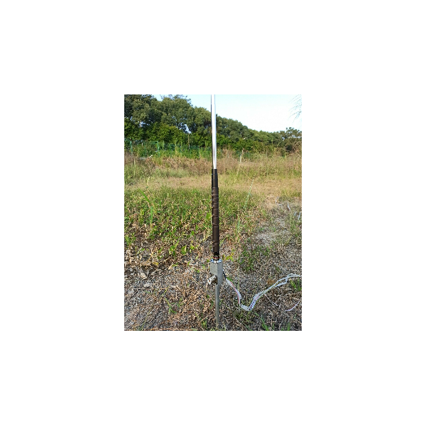 Support bracket (tip) for portable QRO and QRP antenna, SO239 + BNC connector for QRP