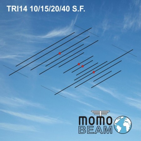 MomoBeam TETRA 14 Direktive-Antenne für 10/15/20/40-Meter-Bänder