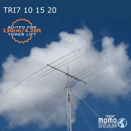 MomoBeam TRI 7 101520 Antenne directive bande 10/15/20 mètres MomoBeam TRI 7 101520 Antenne directive bande 10/15/20 mètres