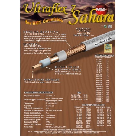 ULTRAFLEX 7 SAHARA Messi & Paoloni - Câble Coaxial - Au mètre ULTRAFLEX 7 SAHARA Messi & Paoloni - Câble Coaxial - Au mètre
