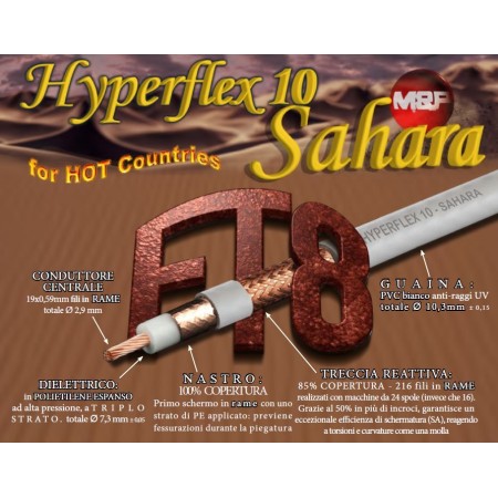 HYPERFLEX 10 Messi & Paoloni Coaxial Cable per metre HYPERFLEX 10 Messi & Paoloni Coaxial Cable per metre