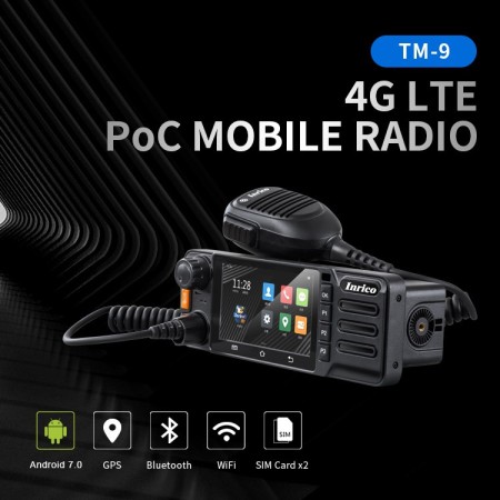 Inrico TM9 PoC Radio - Ricetrasmettitore veicolare LTE - Zello - Echolink Inrico TM9 PoC Radio - Ricetrasmettitore veicolare LTE - Zello - Echolink