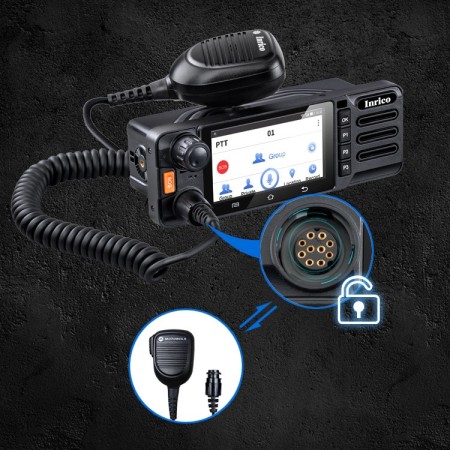 Inrico TM9 PoC Radio - Ricetrasmettitore veicolare LTE - Zello - Echolink Inrico TM9 PoC Radio - Ricetrasmettitore veicolare LTE - Zello - Echolink