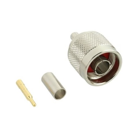 CONNETTORE N A CRIMPARE PER RG-58, Hyperflex 5 e simili 5mm CONNETTORE N A CRIMPARE PER RG-58, Hyperflex 5 e simili 5mm