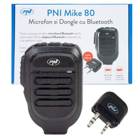 MIKE80 Mikrofon und Dongle mit Bluetooth, Zweikanal MIKE80 Mikrofon und Dongle mit Bluetooth, Zweikanal