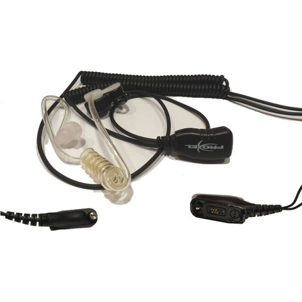 PJD-2003-GP344 Micro-Auricolare Spiralato con tubo acustico per