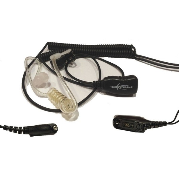 PJD-2003-GP344 Spiral-Mikrokopfhörer mit Akustikschlauch für Motorola