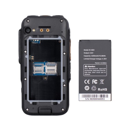 Inrico S100 PoC Radio Tragbarer 4G LTE Android-Transceiver für den professionellen Einsatz