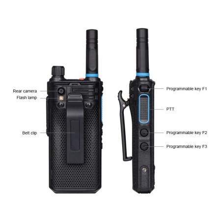 Émetteur-récepteur portable 4G LTE Inrico S200 PoC Radio pour usage professionnel