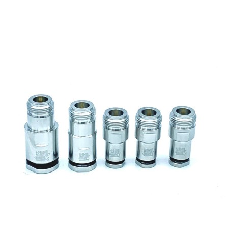 HRS N6F-PRO - Connettore N Femmina professionale per cavi 6,3 mm (RG8MINI, RG8XX, RF-240, LRM240) HRS N6F-PRO - Connettore N Femmina professionale per cavi 6,3 mm (RG8MINI, RG8XX, RF-240, LRM240)