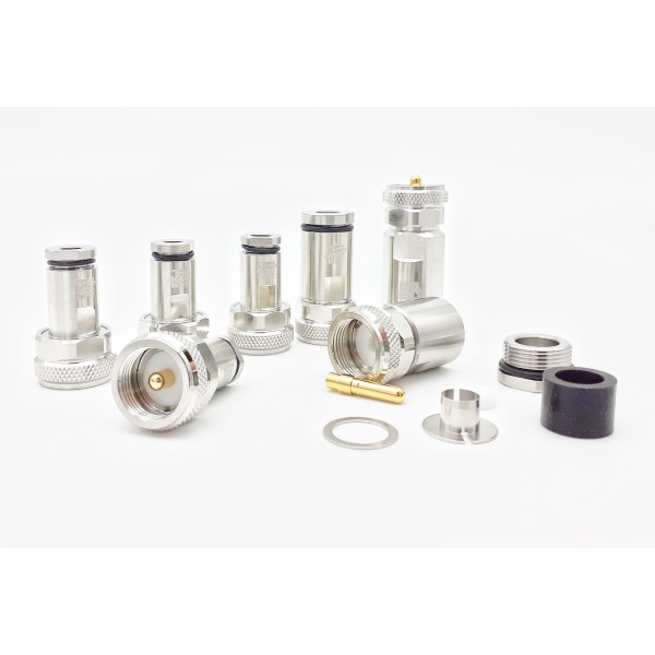 HRS PL5PRO V2 - Professional PL259 connector for 5 mm cables (RG-58, AIRBORNE 5, XT-2400)