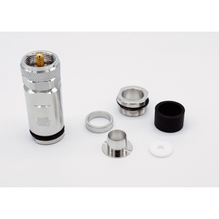 HRS PL5PRO V2 - Professional PL259 connector for 5 mm cables (RG-58, AIRBORNE 5, XT-2400)