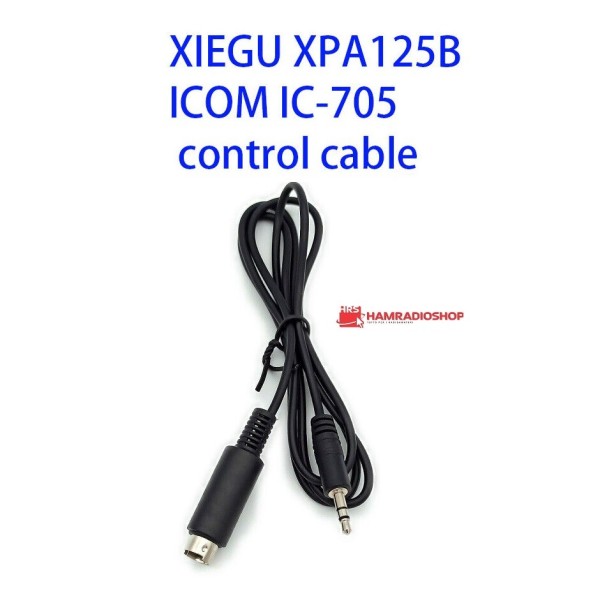 FO125IC – CAT-Steuerungs- und PTT-Kabel für Icom IC-705 mit Xiegu XPA125B-Verstärker