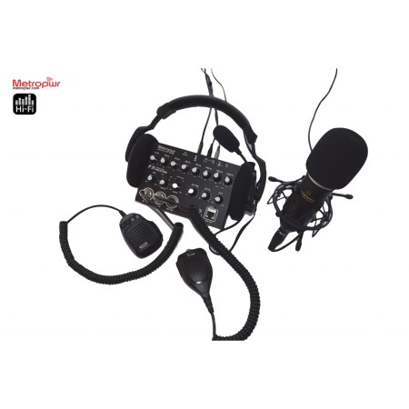 FXMASTER - égaliseur 8 bandes avec noise gate, reverb, sortie x 2 radios