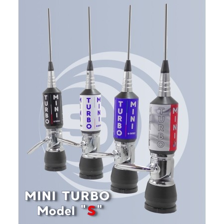 Sirio MMINI TURBO Model “S”  ITALY - Antenna veicolare C.B. 800W, 125 cm.