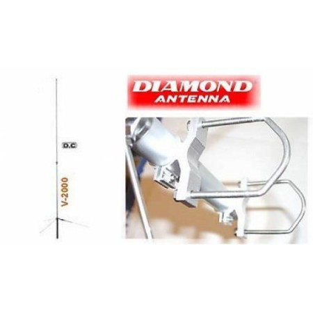 Antenne tribande Diamond V-2000 50/144/430 MHz Antenne tribande Diamond V-2000 50/144/430 MHz