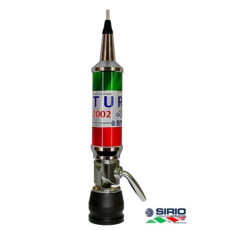 Sirio Turbo 2002 Italia, Antenna C.B. 27 MHz Connettore PL Sirio Turbo 2002 Italia, Antenna C.B. 27 MHz Connettore PL