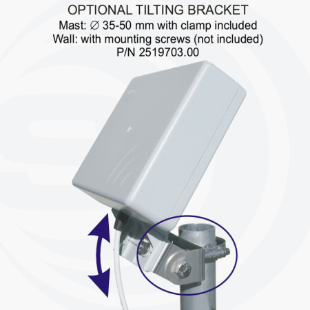 Antenne panneau Sirio SMP 4G LTE, taille compacte - Couverture complète de la bande 4G LTE Antenne panneau Sirio SMP 4G LTE, taille compacte - Couverture complète de la bande 4G LTE