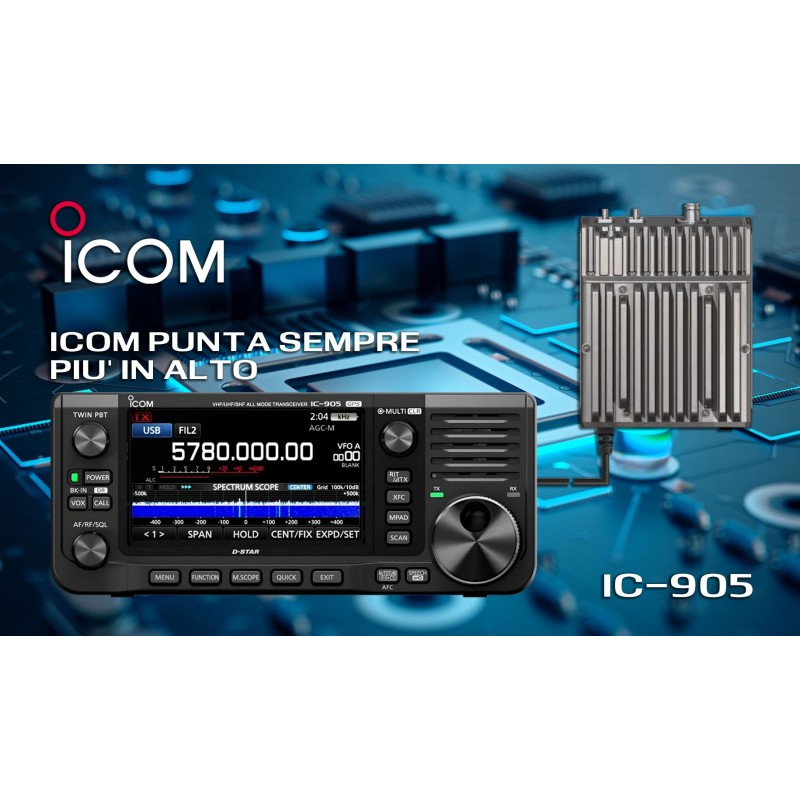 Icom IC-905 Ricetrasmettitore 144/430/1200/2400/5600 MHz e 10 GHz opzional