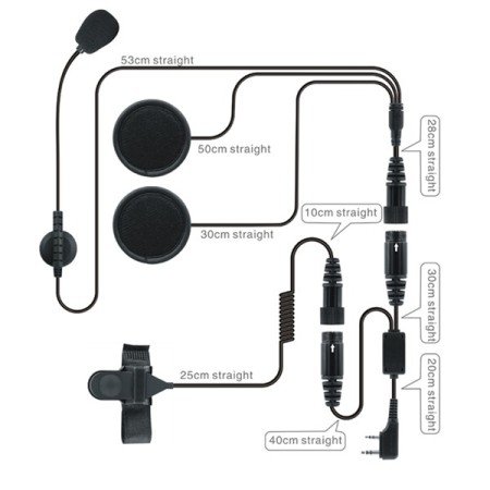 Proxel PJD-502 Kit Motociclare cuffia stereo + mic. + ptt Proxel PJD-502 Kit Motociclare cuffia stereo + mic. + ptt